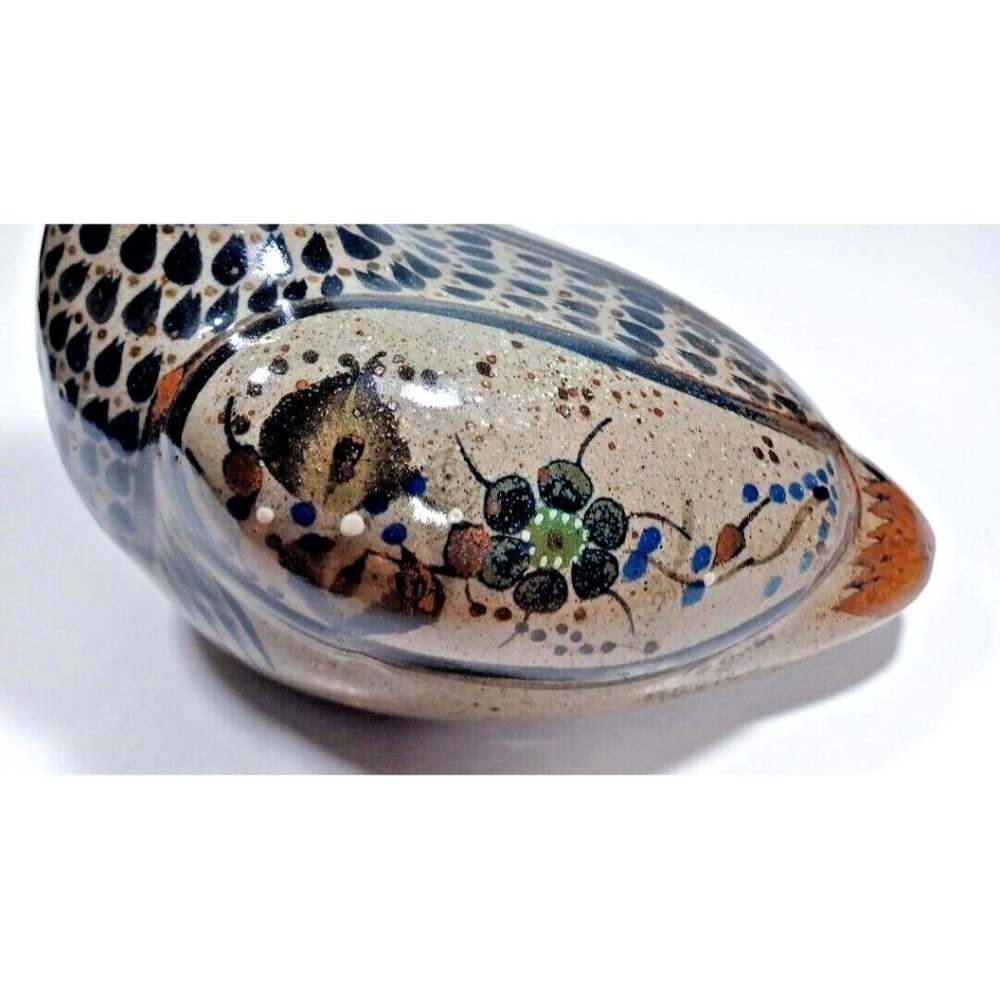 Unique Exquisite  Tonala Mexico Duck Figurine, 7.75" Long, 8.5" High Vintage - Picture 9 of 15